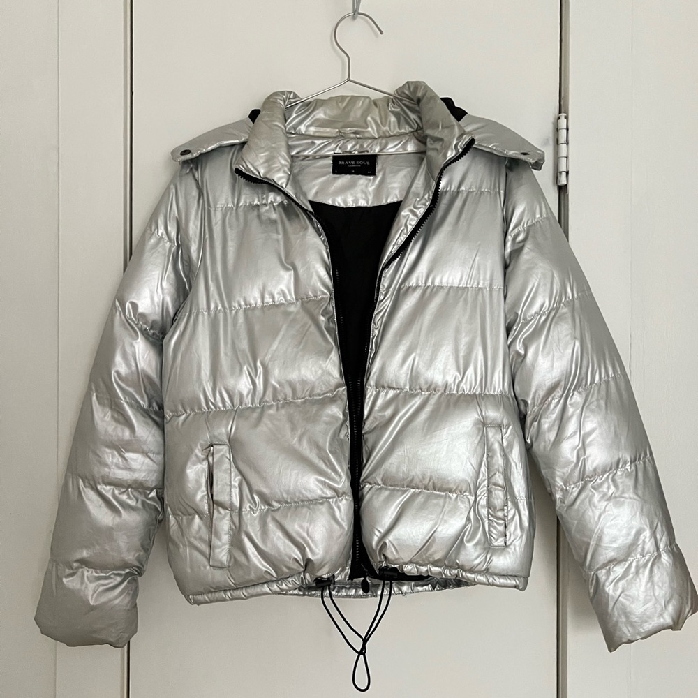 Silver Puffer Jacket